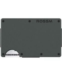 Portefeuille minimaliste ROSSM en fibre de carbone et métal avec blocage RFID pour hommes