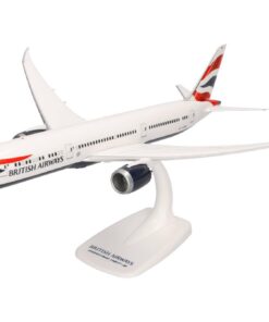 Herpa British Airways Boeing 787-9 Dreamliner, modèle en plastique snap-fit 1/200, pièce de collection, idéal pour colle