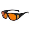 EyeKepper lunettes bloquent la lumière bleue 100% - teinte orange - anti-UV - anti-eblouissement - idéales pour PC, tabl
