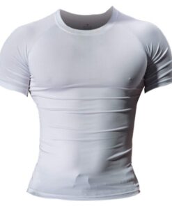 T-Shirt Muscle Alive pour Hommes Maigre Serré Compression Top Polyester et Spandex - Top de Musculationスポンサードリンク