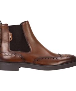 BOSS Hommes Bottines en Cuir suédé avec Finitions perforées pour Hommes Professionnels de la Tubeʁtravaux