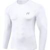 MEETWEE Haut Compression Homme Baselayer Maillot Running Fitness pour Sports Jogging T-Shirt Musculation Gym