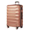 BEMON 28" Rigid Suitcase 4-Wheel Hard-Shell for Travel & Business - Durable Lightweight Design | Nice Rose