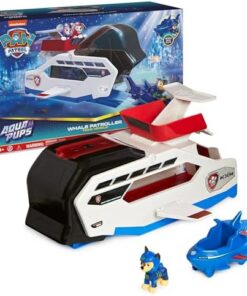 Pat Patrouille Whale Patroller Chase Aqua Pups - Voiture Figurine Collection Mer Aventures - Jouet Enfant 3 Ans+
