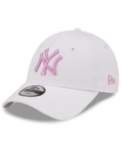 New Era New York Yankees MLB White Cap Pour Enfants Événements Sportifs