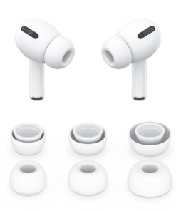 Wanme Airpods Pro Silicone Points d'Oreille avec Reduction Bruit et Garde-Poussiere 3 Paires