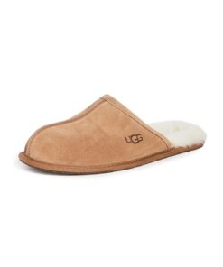 UGG Scuff Chaussonspour Hommes Leather Working Group Émouvants et Comfortables en Usage Intense