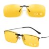 LUFF Lunettes de conduite de nuit Clip On | Protection anti-éblouissement polarisée pour tous | Vision améliorée et sûre