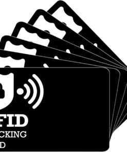 Safecard VIMARLEN Porte-Carte Crédit Anti-ScanMinimaliste - Noir - 5 cm