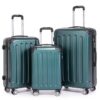Valise Set 3 Pièces ABS Durable Sets Bagages Voyageeurs