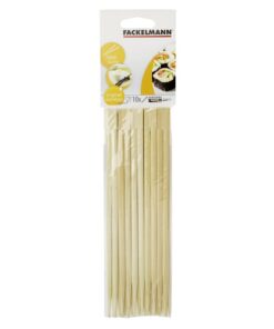 Fackelmann Lot de 10 paires de baguettes 23 cm en bambou, bois naturel, beige, parfait pour la cuisine, salle à manger,