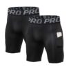 LANBAOSI Court Compression Running Homme Séchage Rapide Cyclisme Leggings