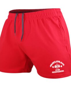 Muscle Alive Hommes Musculation Gym Faire des Exercices Short Terry Coton Taille S-M