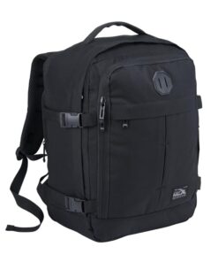 Cabin Max Metz Sac à Dos Cabine Extensible léger 40x30x15-40x30x20 cm 24L – Bagage à Main pour Avion Noir