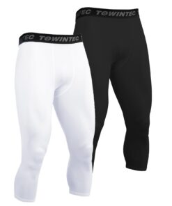 Towintec Compression Legging Homme Séchage Rapide Hiver Fitness Gym Running