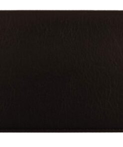 Porte-chéquier Noir Fabrication Française Simili Cuir | Renfort Métal aux Angles | Étui Protège-Documents Color Pop