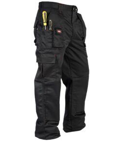 Lee Cooper Vêtements de travail Hommes Multi Poche Facile D’entretien Noir 38W/33L