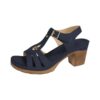 Sandales pour femme à talon bloc élégantes - Sandales de soirée confortables - Sandales romaines ouvertes été avec boucl