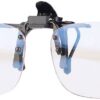 Anti lumière bleue sur-lunettes UV 400 [Infactory] - Protection oculaire pour travailleurs de la lumière - Bureau et mai