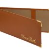 AKSHIDE Porte-chéquier en imitation cuir - Beige pour homme - Affaires - Élégant et pratique - Taille standard