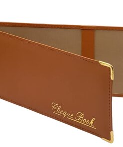 AKSHIDE Porte-chéquier en imitation cuir - Beige pour homme - Affaires - Élégant et pratique - Taille standard