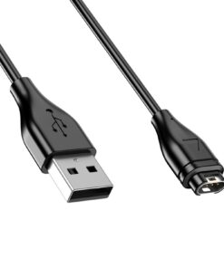 Chargeur Garmin Compatible avec Fenix 5X/Venu Sq 2 Plus - 100cm Cable USB Remplacement - Noir