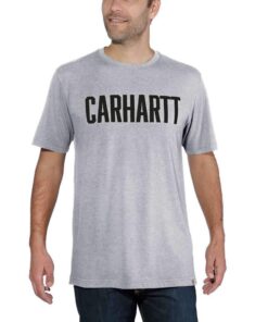 Carhartt Maddock Short Sleeve T-Shirt Homme avec Logo en Majuscules en Promotion