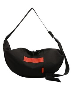 Sac à bandoulière tendance en nylon délicat pour femmes et hommes quotidien avec plus de fonctionnalités