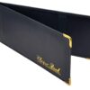 AKSHIDE Porte-Chéquier Pliable en Cuir Bleu pour Hommes et Femmes lors de Voyages et Sorties : Fermoir Magnétique, Capac
