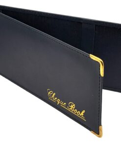AKSHIDE Porte-Chéquier Pliable en Cuir Bleu pour Hommes et Femmes lors de Voyages et Sorties : Fermoir Magnétique, Capac