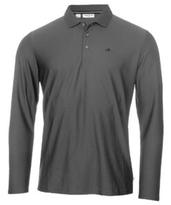 Calvin Klein Polo de Golf Hommes Light Central - Manches Longues Léger pour Homme à Col Classique