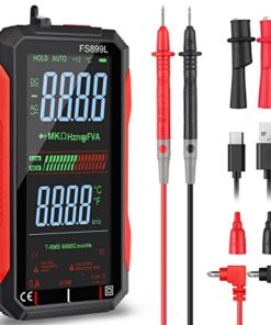 Neoteck Multimètre Numérique Automatique 6000 Compts USB LCD - Mesure Tension Résistance Capacitance Température