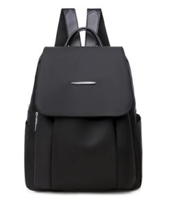 Sac à Dosantivoler Imperméable en Nylon et Cuir PU, Fonctionnel Mode Décontracté pour Femme et Fille - Idéal pour le Tra