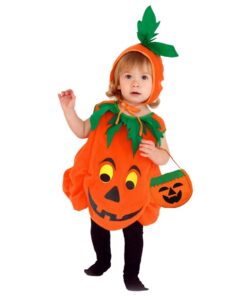 Déguisement Petite Citrouille Halloween Enfant Carnaval 1-4 Ans Costume Vêtements Citrouille Carnaval Fille Garcon Cospl