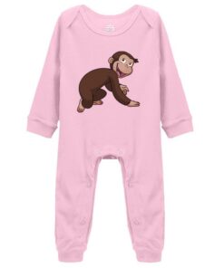 tiansiaben Curious Monkey Jungle Combinaison à manches longues pour bébé Unisexe - chaud et confortable - matière douce