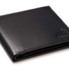 Fa.Volmer Porte-Monnaie pour Homme en Cuir Véritable i Format Paysage i Grande Capacité pour la Monnaie i 8 Compartiment