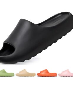 Claquettes Jesindr Hommes Plage Ete Antidérapantes Confort Hommes Femmes Plumetis Epaisse Foambains
