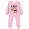 Tiansiaben Body À Manches Longues En Cotonavec Inscription « I Watch Football With My Mimi » Pour Bébé