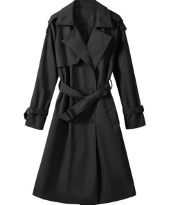 Tuopuda Trench Coats Double Boutonnage Printemps Automne, Blazer Manteau Jacket Long Col Rabattu Classique Coupe OL Bure