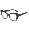 LJCZKA Lunettes Anti Lumiere Bleue pour Femme, Rétro Style Bloquant la Lumière Bleue pour Femmes, Texing, Jeux, TV et Or