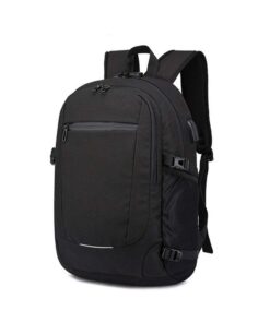 WAWJ Sac à Dos Noir pour Ordinateur Portable 15.6 Idée Cadeau Femmes Hommes Loisirs Affaire Collège