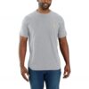 Carhartt Force® T-Shirt À Manches Courtes Mi-épais avec Poche Coupe Décontractée T-Shirt Utilitaire de Travail Homme