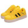SUCHETA Chaussures Plates Jaune Tailles Basses Lacées Antidérapantes Couple Chaussures Plates Louanges Tubulaires Légère