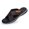 MGGMOKAY Comfortable and Lightweight Men's Slide Sandals,Cuir Sandales,Hommes