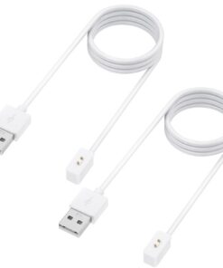Chargeur pour Xiaomi Smart Band 9/10/9 Pro/9 Active/8/8 Pro/8 Active 2 Pièces USB Câble de Charge
