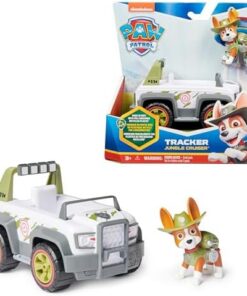 Pat Patrouille Tracker Véhicule Figurine - Plastique Recyclé - Jouet Enfant 3 Ans+