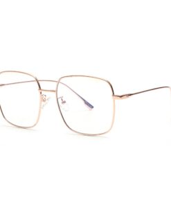 JM Lunettes Optiques Design Anti-Lumière Bleue Mode Adulte Métal Protection Pour les Yeux Femmes Polygone