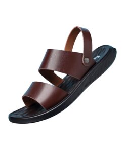 Sandales Pantoufles Homme Sport Été Plage Coulissantes Noir Fourrure Distance