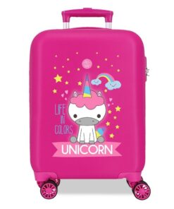 VALISE ROLL ROAD LITTLE ME UNICORNE ROSE POUR ENFANTS VACANCES_bagagerie pour enfant_vacances_Ủng Túi Xách Du Lịch_Rigid