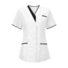 Blouse médicale femme blanche soldes tunique médicale femmes colloque manche courte uniforme de travail blouse infirmièr
